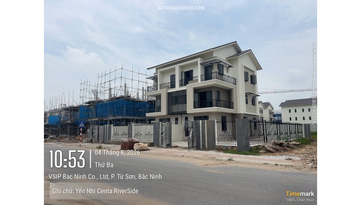  Đón sóng Bắc Ninh lên TP trực thuộc TW – Sở hữu song lập vườn Centa Riverside